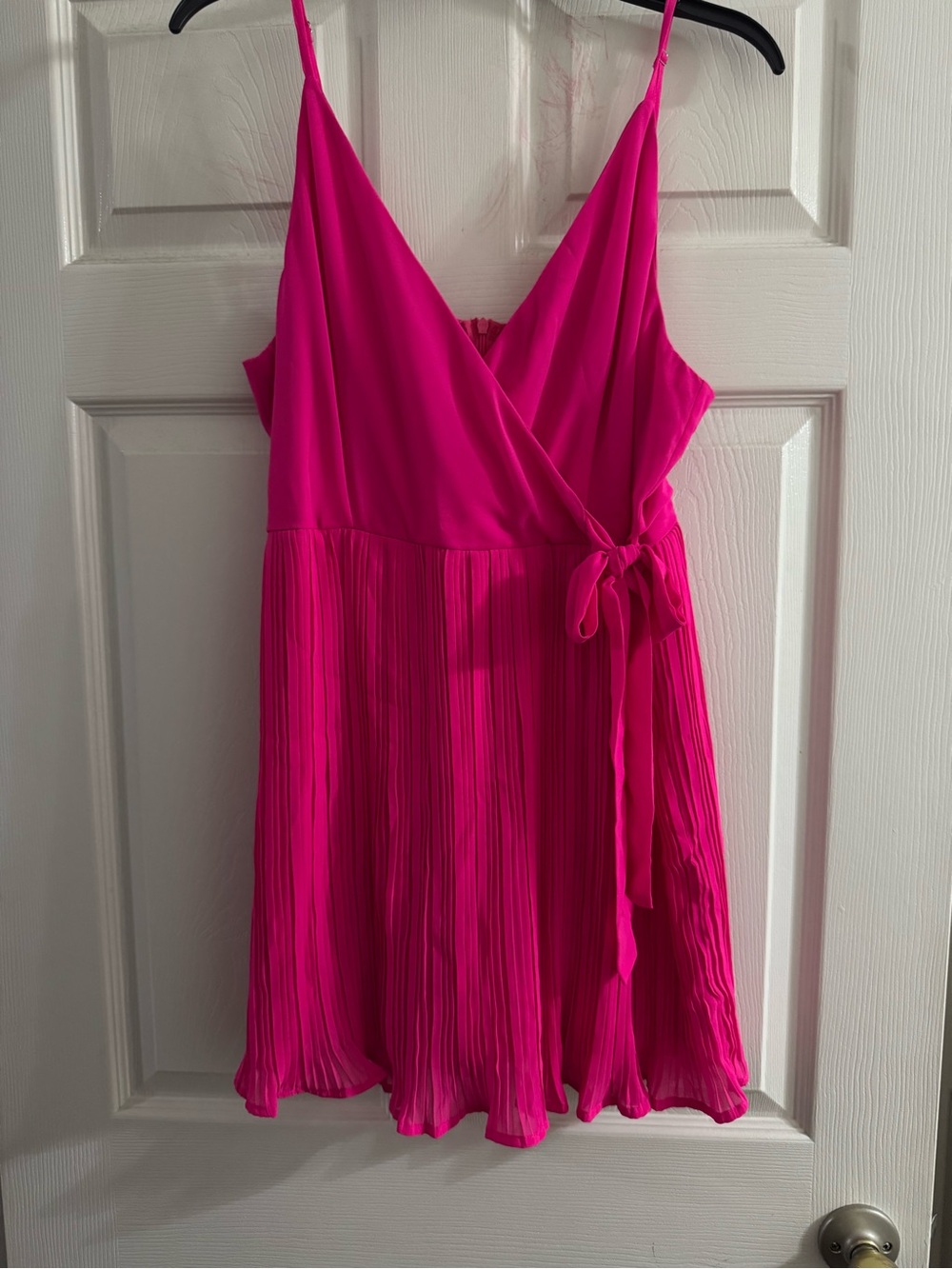 Pink Lily Hot Pink Cocktail Romper